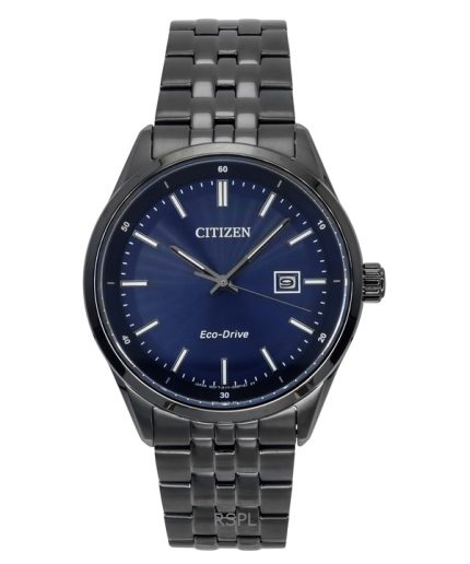 Citizen Eco-Drive Stainless Steel Blue Dial BM7567-50L 100M Men's Watch