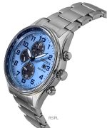 Citizen Eco-Drive Chronograph Limited Edition Stainless Steel Blue Dial CA0770-72M 100M Men's Watch