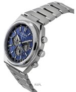 Citizen Zenshin Chronograph Super Titanium Blue Dial Eco-Drive CA4610-85L 100M Men's Watch