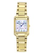 Citizen L Gold Tone Stainless Steel Mother Of Pearl Dial Eco-Drive EW5602-81D Women's Watch