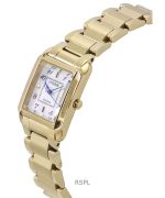 Citizen L Gold Tone Stainless Steel Mother Of Pearl Dial Eco-Drive EW5602-81D Women's Watch