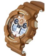 Casio G-Shock Analog Digital The Shiba Inu Resin Strap Brown Dial Quartz GA-100SHB-5A 200M Men's Watch