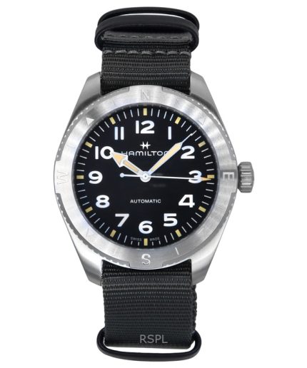 Hamilton Khaki Field Expedition Textile Strap Black Dial Automatic H70315930 100M Unisex Watch