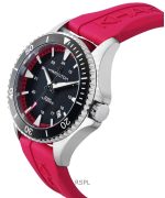 Hamilton Khaki Navy Scuba Pink Rubber Strap Black Dial Automatic H82395330 100M Unisex Watch