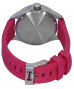 Hamilton Khaki Navy Scuba Pink Rubber Strap Black Dial Automatic H82395330 100M Unisex Watch