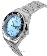 Citizen Sport Stainless Steel Light Blue Dial Automatic NH7530-52L 100M Men's Watch