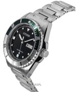 Citizen Sport Stainless Steel Black Dial Automatic NH7531-50E 100M Men's Watch