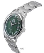 Orient Bambino Stainless Steel Grass Green Dial Automatic RA-AC0M09E Men's Watch