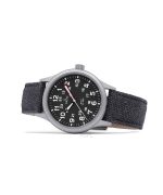 Ratio Quest Men's Field Watch Sapphire Canvas Strap Quartz RTQ023 100M Lewis And Clark Edition