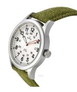 Ratio Quest Men's Field Watch Sapphire Canvas Strap Quartz RTQ027 100M Lewis And Clark Edition