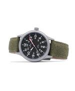 Ratio Quest Men's Field Watch Sapphire Canvas Strap Khaki Green Dial Quartz RTQ029 100M Lewis And Clark Edition