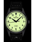 Ratio Skysurfer Pilot Full Luminous Dial Leather Automatic RTS307 200M Men's Watch