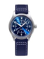 Ratio Skysurfer Pilot Blue Sunray Dial Leather Automatic RTS309 200M Men's Watch