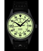 Ratio Skysurfer Pilot Full Luminous Dial Leather Automatic RTS324 200M Mens Watch