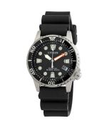 Refurbished Citizen Promaster Dive Eco-Drive Polycarbonate Strap Black Dial EO2020-08E 200M Women's Watch