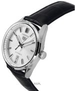 Tag Heuer Carrera Date Leather Strap Grey Dial Automatic WBN2111.FC6505 100M Men's Watch