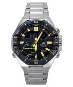 Casio Edifice Analog Digital Smartphone Link Stainless Steel Black Dial Quartz ECB-10DB-1A9 100M Men's Watch