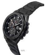 Casio Edifice Standard Analog Chronograph Stainless Steel Black Dial Quartz EFV-640DC-1AV 100M Men's Watch