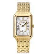 Fossil Raquel Gold Tone Stainless Steel White Mother Of Pearl Dial Quartz ES5304 Women's Watch