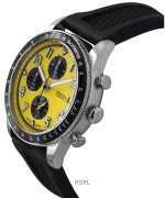 Fossil Sport Tourer Chronograph Silicone Strap Yellow Dial Quartz FS6044 Men's Watch