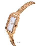 Skagen Hagen Micro Rose Gold Tone Stainless Steel White Dial Quartz SKW3148 Women's Watch