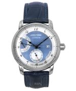 Zeppelin Friedrichshafen Leather Strap Blue Dial Automatic 85903 Men's Watch