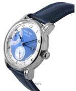 Zeppelin Friedrichshafen Leather Strap Blue Dial Automatic 85903 Men's Watch